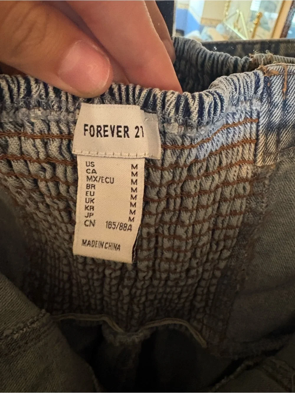 Forever 21 Light Blue denim jumpsuit